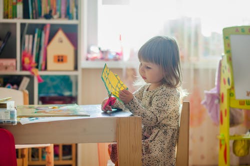 Young Artist Engaged in Creative Play